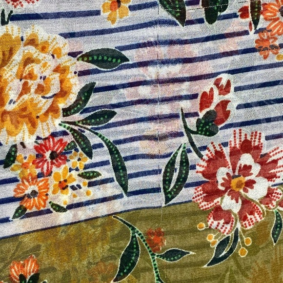 CAbi 5354 Penelope Tank Stripe Floral Sleeveless - Picture 4 of 7